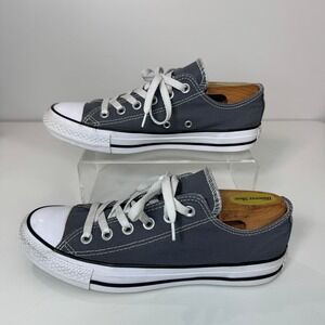 Converse Chuck Taylor All‎ Star Low Top Charcoal Gray Canvas Sneakers Size 8 Y2K